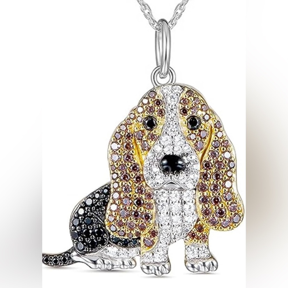 Beagle/Hound Dog Pendant Necklace